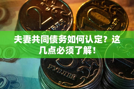 北京夫妻共同债务如何认定？这几点必须了解！
