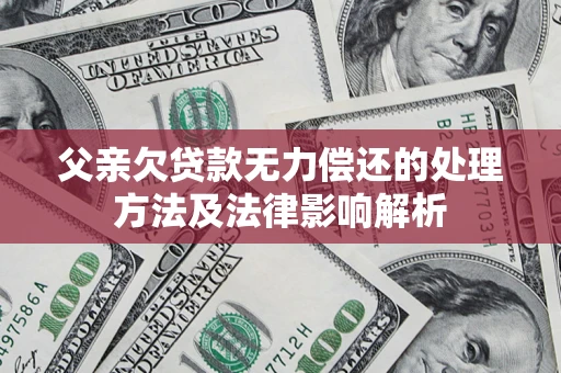 北京父亲欠贷款无力偿还的处理方法及法律影响解析